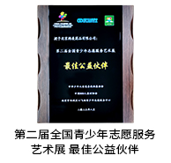 第二届全国青少年志愿服务艺术展最佳公益伙伴